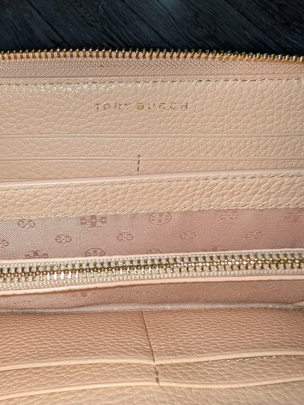 Tory Burch Thea Pebbled Leather Slouchy Hobo Bag & Matching Zip Wallet Set